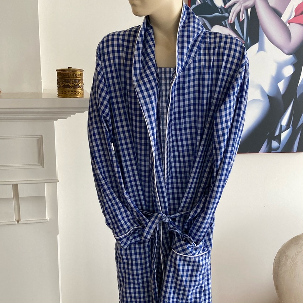 Vintage Pierre Cardin Robe Checkered